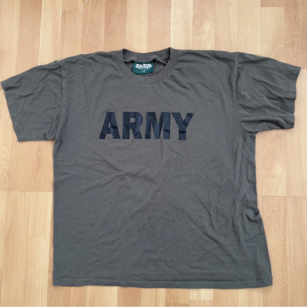 “ARMY” Vintage Tee Shirt Mil-Spex Mens Large